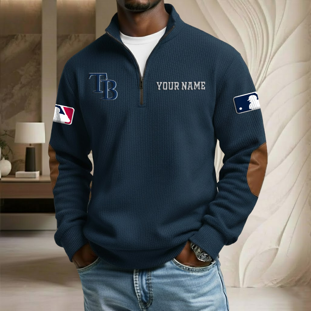 MLB x TBR Custom Name Stand Collar Half-zip Sweatshirt HLP HLPHUONG