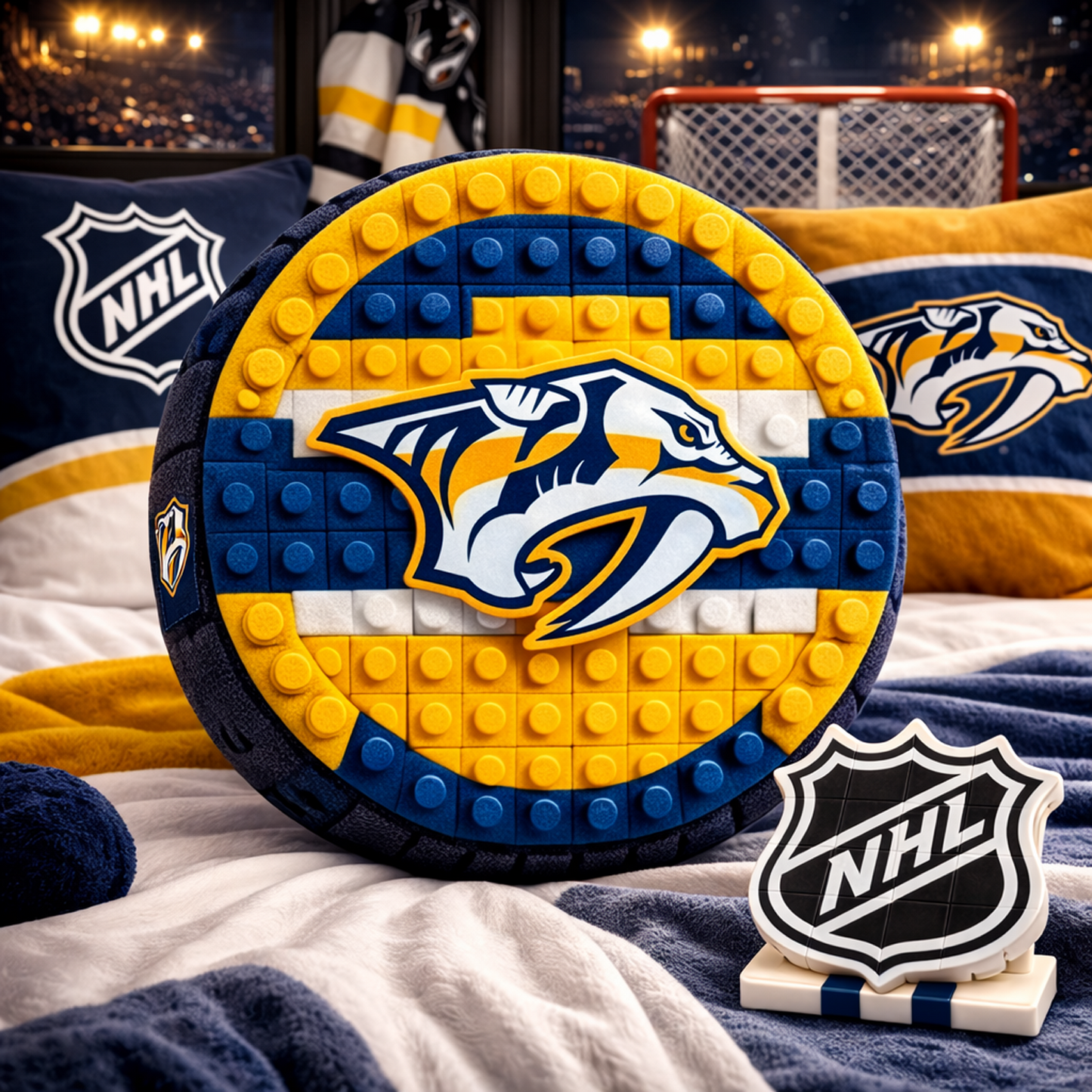 NAS x NHL Hockey Logo Plush Pillow NAK NHT