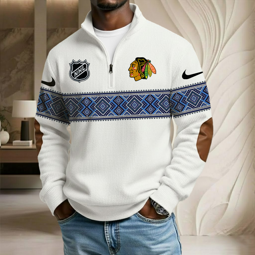 NHL x CB Stand Collar Half-zip Sweatshirt HLP HLPHUONG