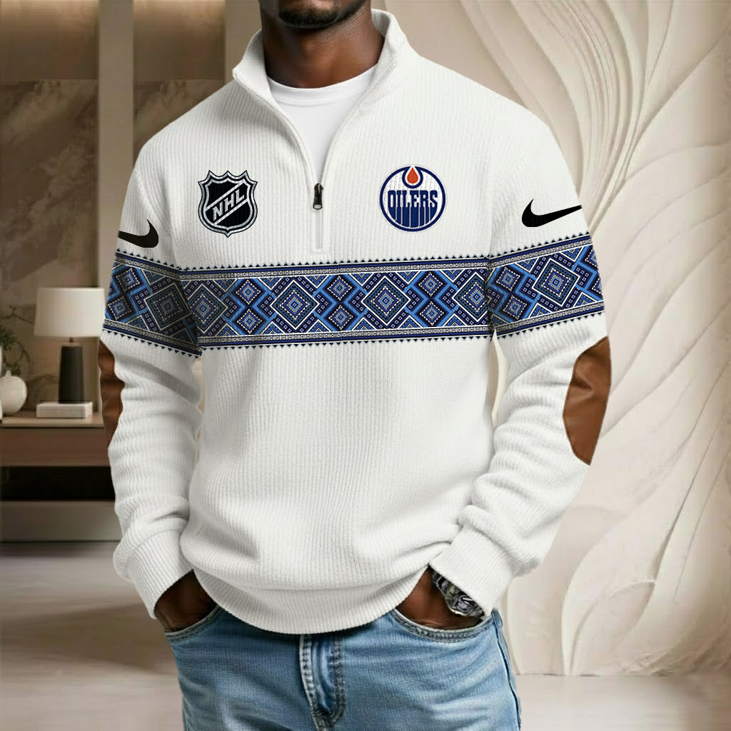 NHL x EO Stand Collar Half-zip Sweatshirt HLP HLPHUONG