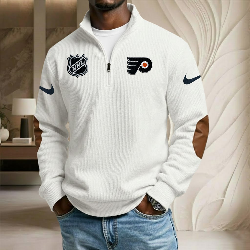 NHL x PHI Sport Team Stand Collar Half-zip Sweatshirt HLP HLPHUONG