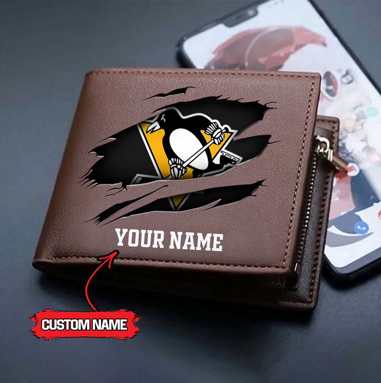NHL x PP Custom Name Leather Wallet HLP HLPHUONG