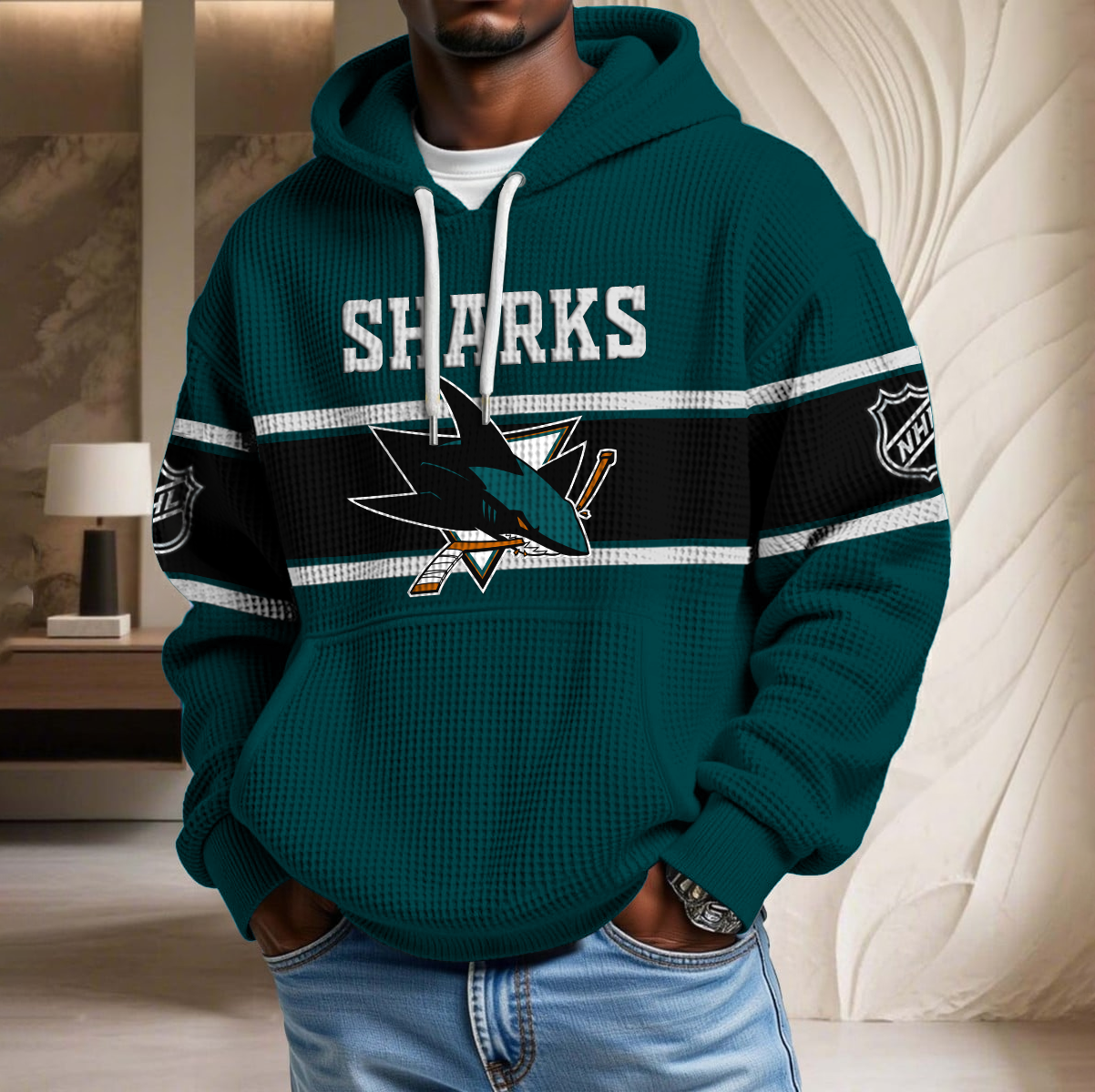 NHL x SJ Waffle Hoodie HLP HLPHUONG