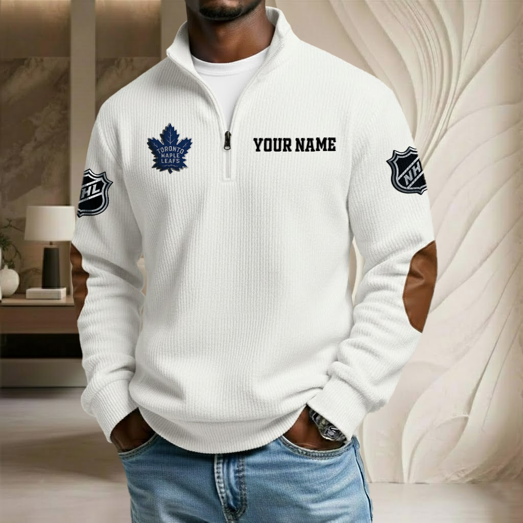 NHL x TML Custom Name Stand Collar Half-zip Sweatshirt HLP HLPHUONG