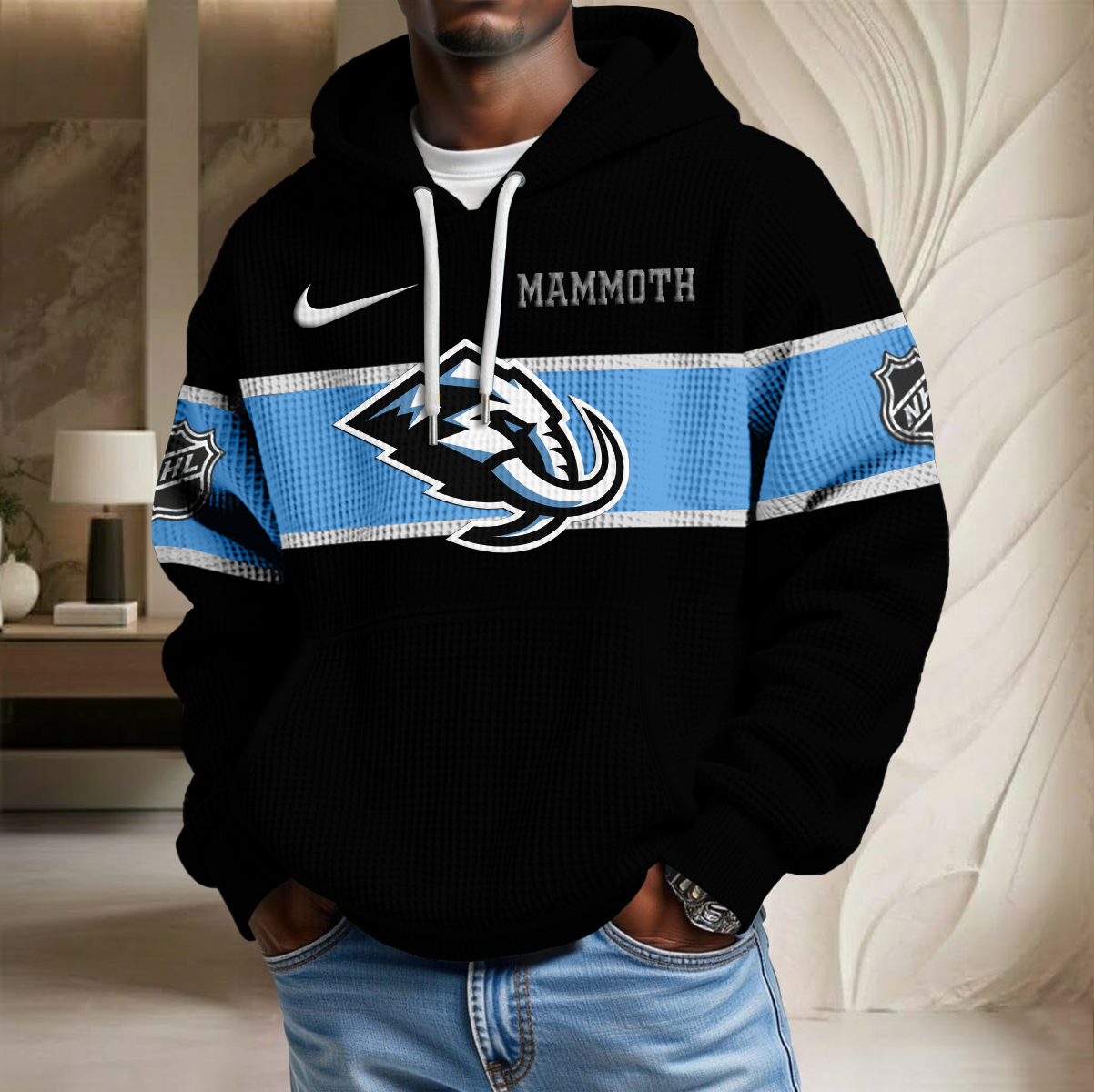 NHL x UTA Hockey Waffle Hoodie HLP HLPHUONG