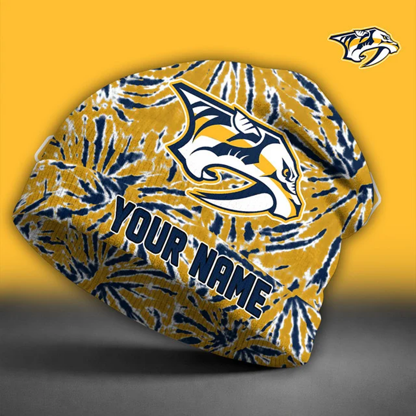 NSH X NHL Beanie Hat Custom Name Gifts For Fans - Limited Edition NAK NHT