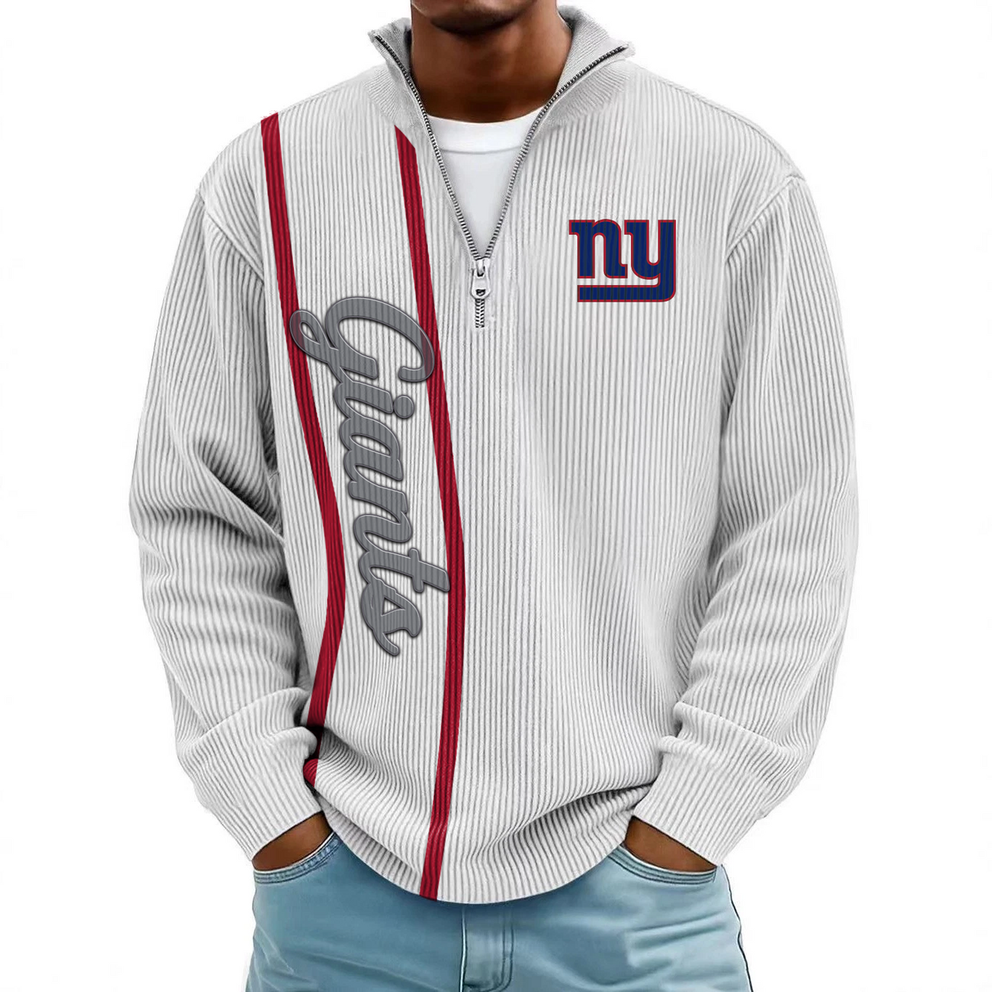 NYG x NFL Mokaloha Men's Waffle Henley Shirts DATND TANTD