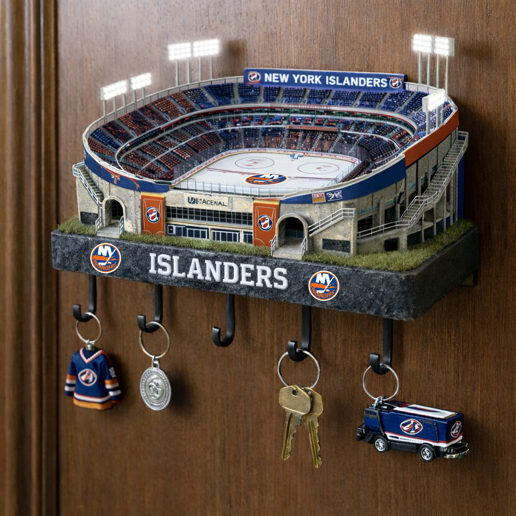 NYI x NHL Decorative Wall Key Organizer NAK CTKT