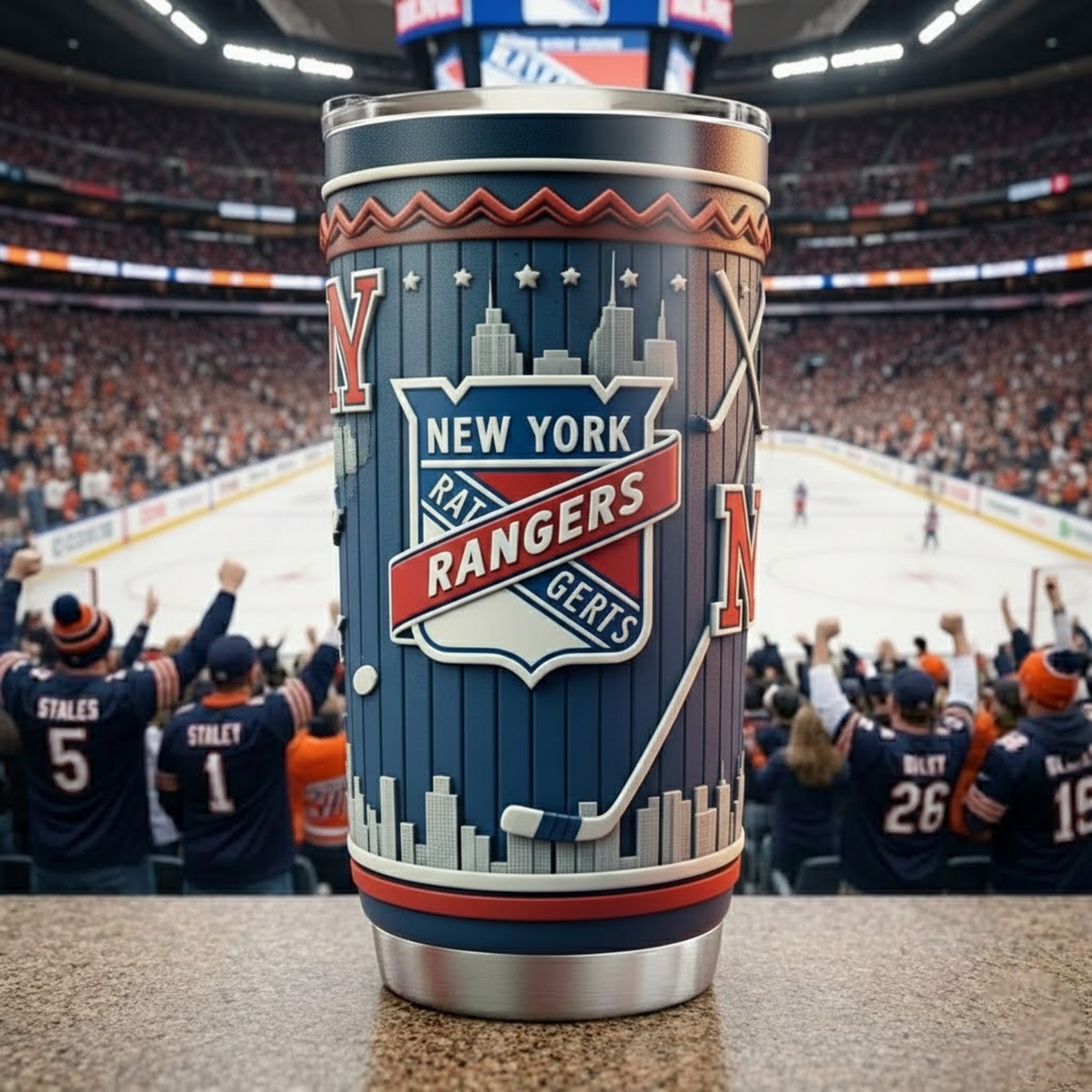 NYR X NHL mascot-shaped thermal mug NAK NHT