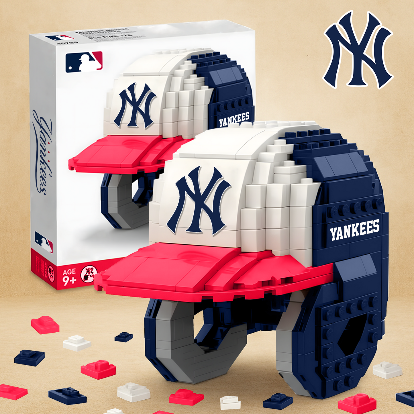 NYY X MLB Baseball Helmet Building Blocks V1 NAK NHT