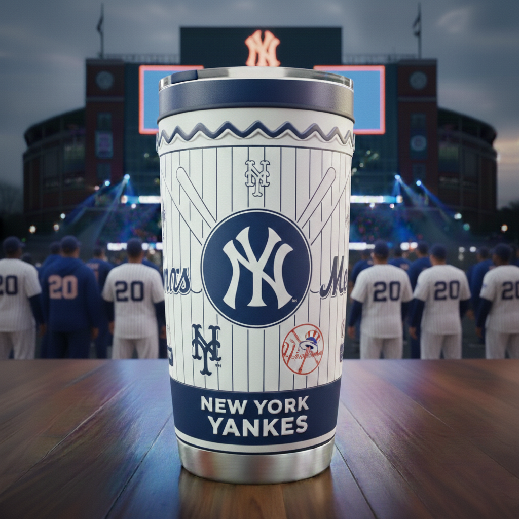 NYY x MLB Sporty looking cup with a distinct athletic feel NAK CTKT