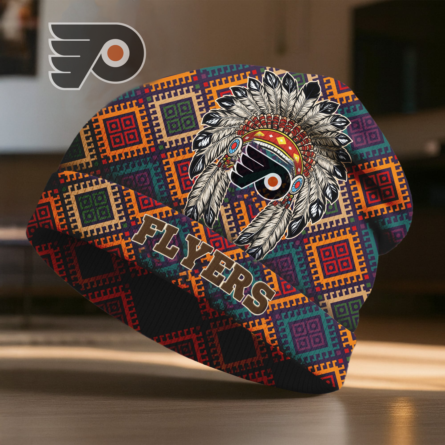 PF x Premium NHL Native American Heritage Beanie Hat NY NAK CTKT