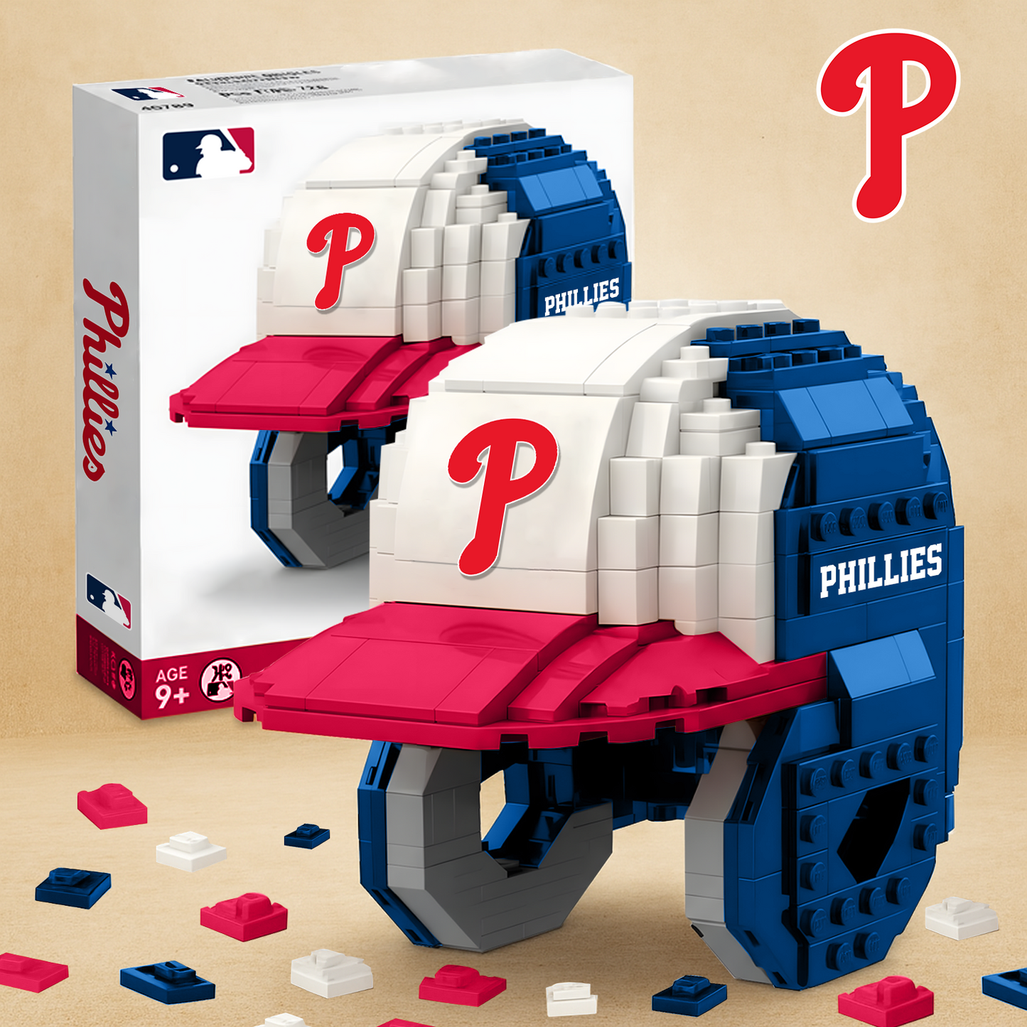 PHI X MLB Baseball Helmet Building Blocks V1 NAK NHT