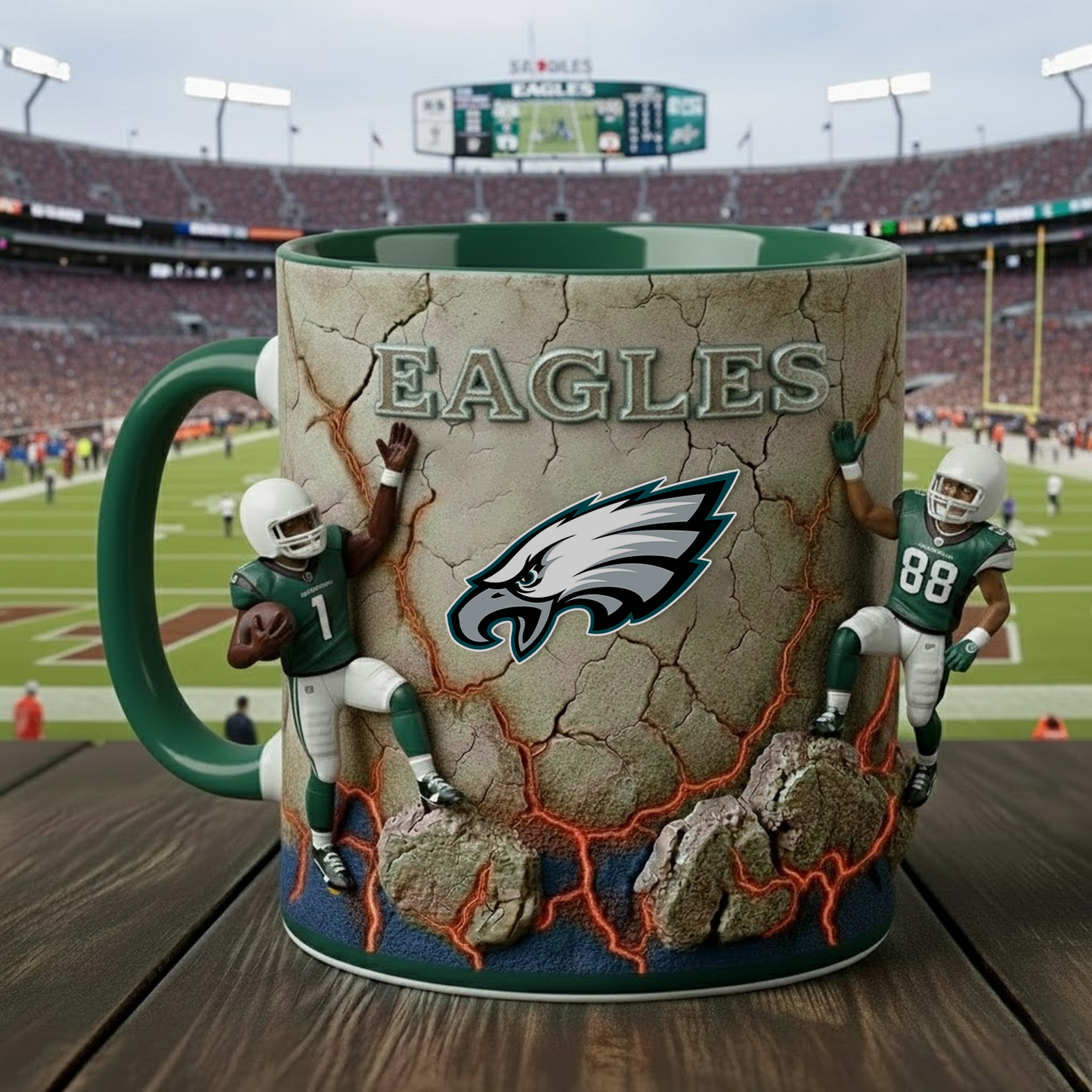 PHI X NFL Coffee Accent Mug - Personalized Gifts NAK NHT