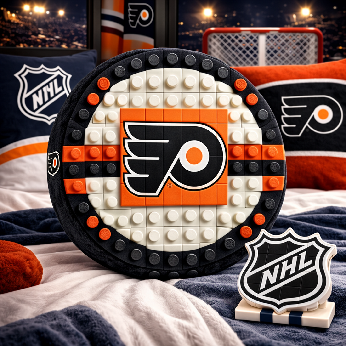 PHI x NHL Hockey Logo Plush Pillow NAK NHT