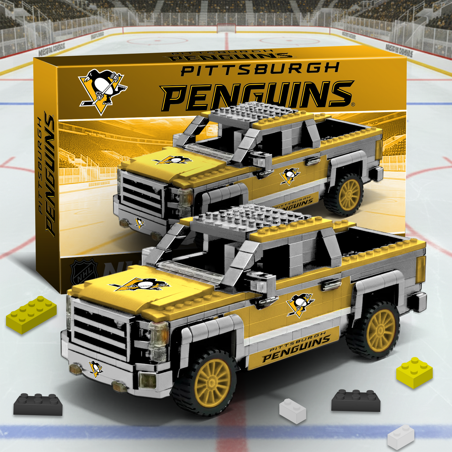 PIT NHL 3D Racing Truck Model Building Block Set V2 NAK PTTD