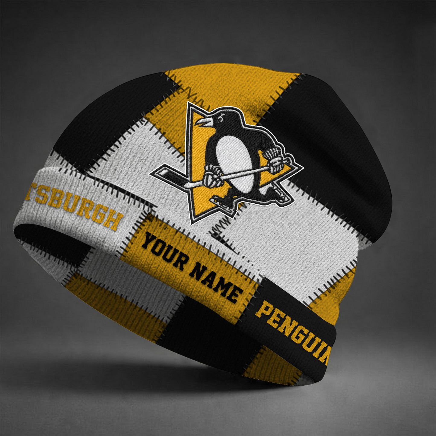 PIT X NHL Custom Name Beanie Hat Gifts For Fans - Limited Edition NAK NHT