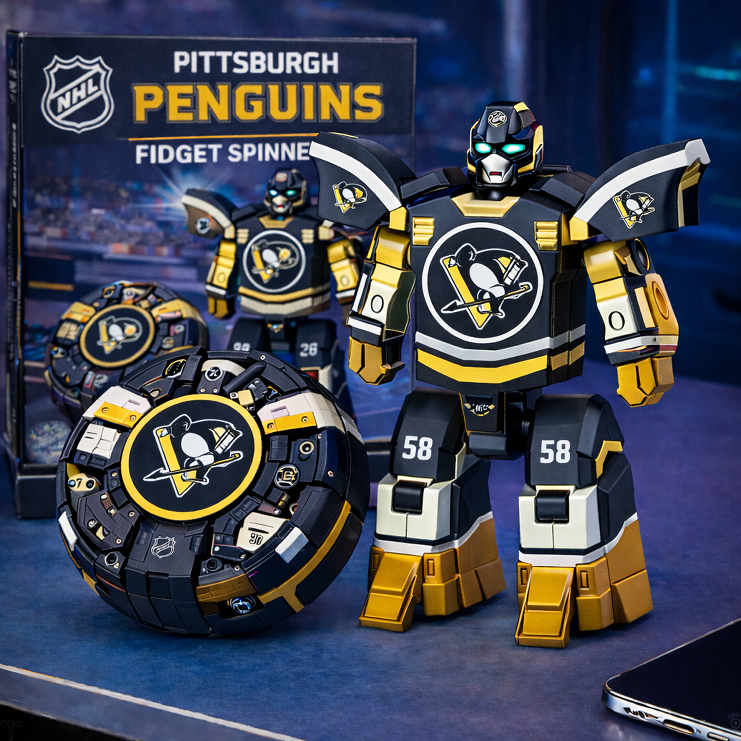 PIT x NHL Fidget Spinner DatND DVT