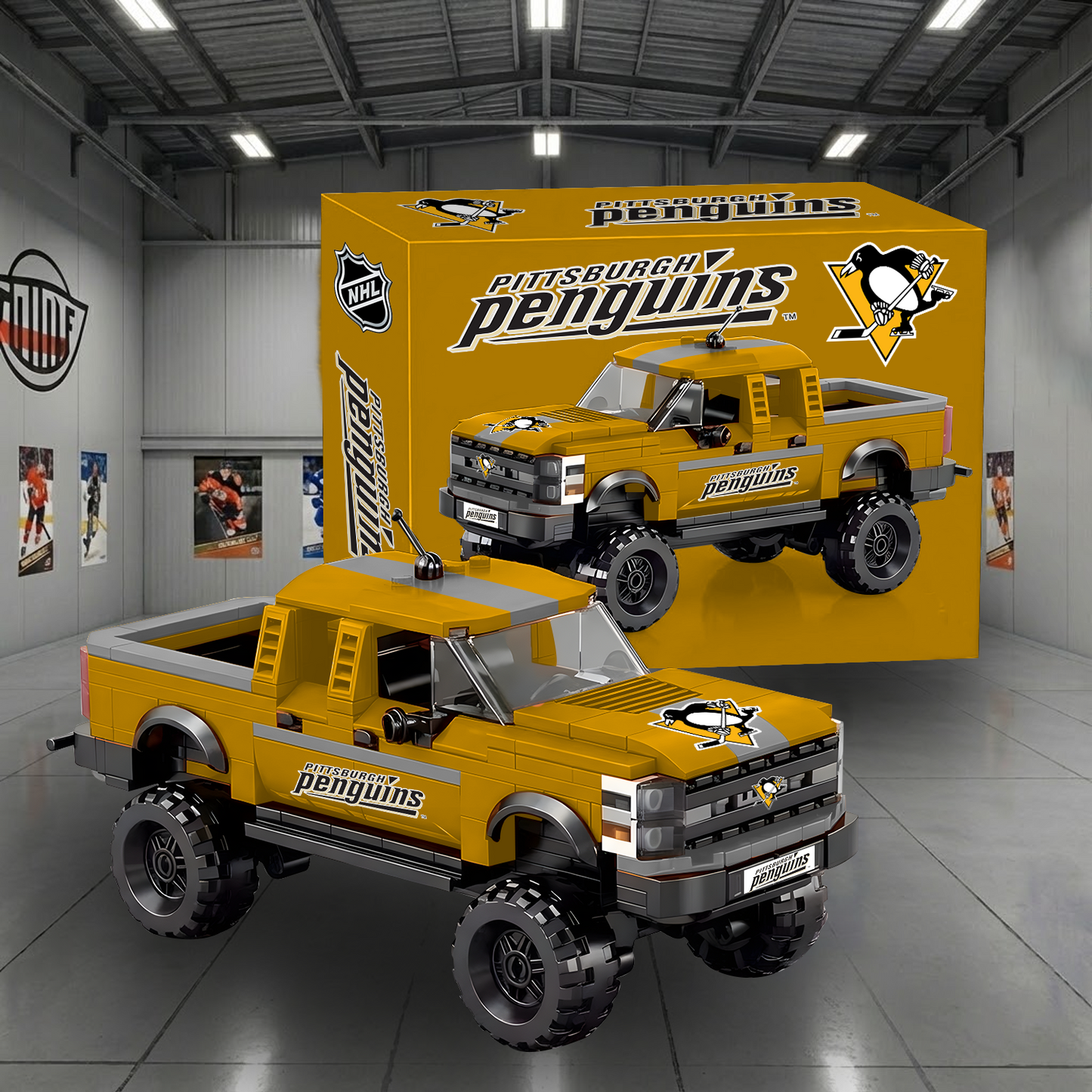 PIT X NHL Raptor pickup truck building block set NAK NHT