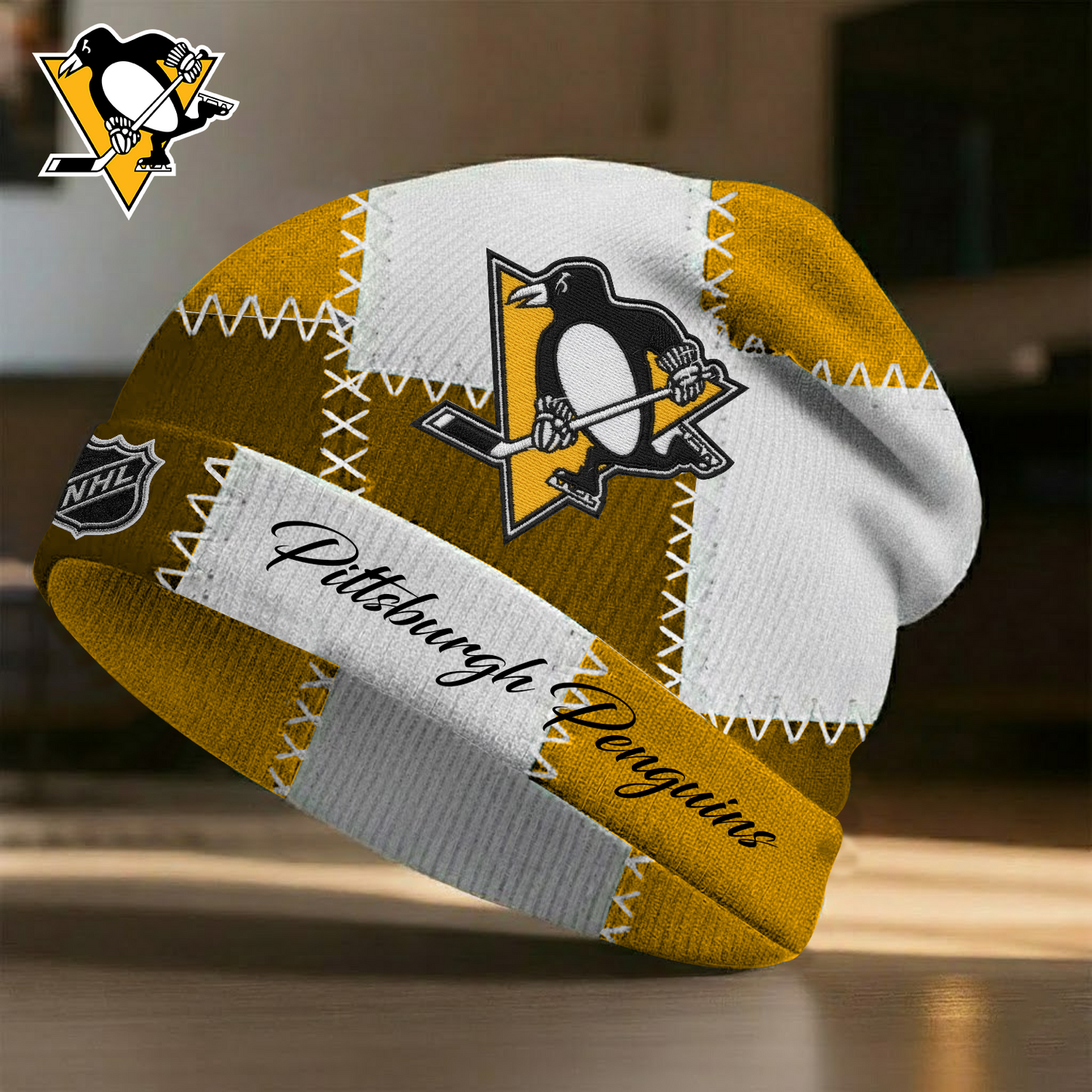 PIT X Premium NHL Vintage Patchwork Beanie Hat V1 NAK NHT