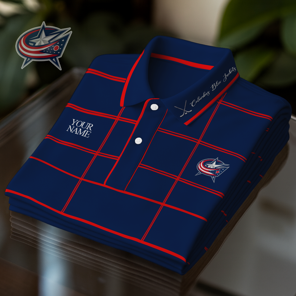 Premium CBJ x NHL Polo Long Sleeve V1 NAK CTKT