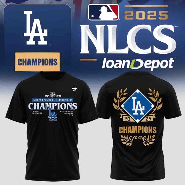 Premium MLB LAD Champions 2025 T-shirt V9 NMD 201025 TTV
