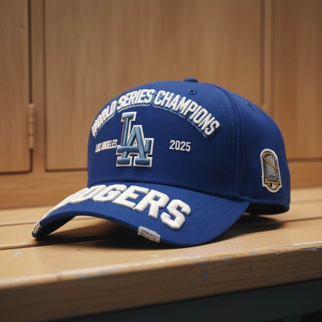 Premium MLB LAD World Series Cap V3 DatND DVT