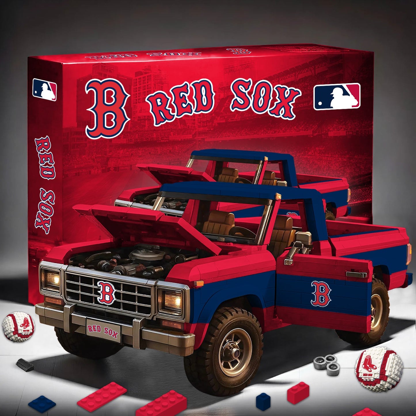 PREMIUM MLB X BRS 3D Building Blocks Truck Ford Car Model Set NDT NHM