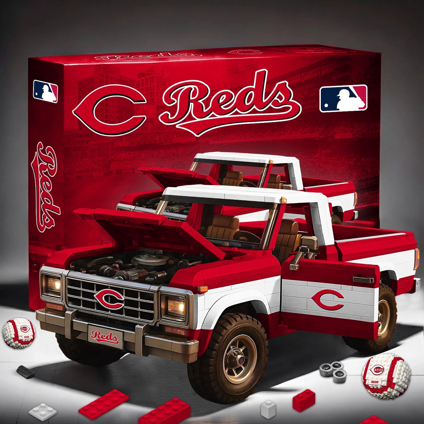 PREMIUM MLB X CIN 3D Building Blocks Truck Ford Car Model Set NDT NHM