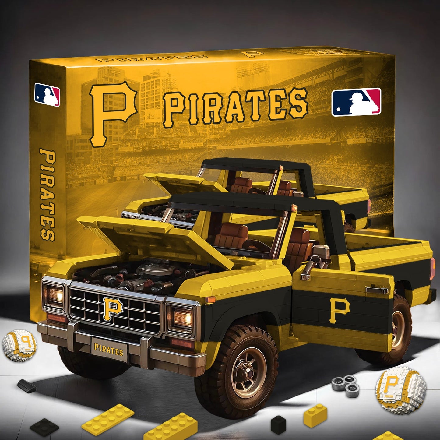 PREMIUM MLB X PP 3D Building Blocks Truck Ford Car Model Set NDT NHM