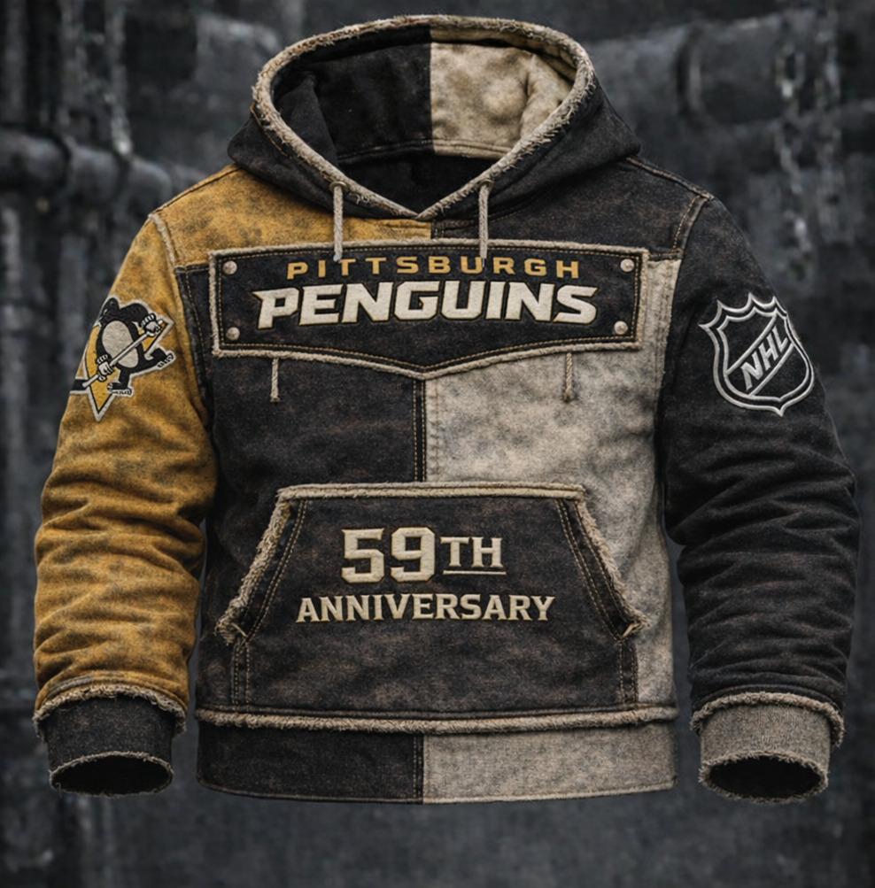 Premium NHL PIT Anniversary Vintage Hoodie V1 NMD CTKT