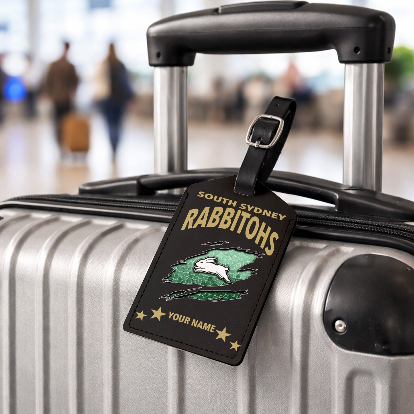 Premium NRL x SSR Personalized Leather Luggage Tag NDT VHM