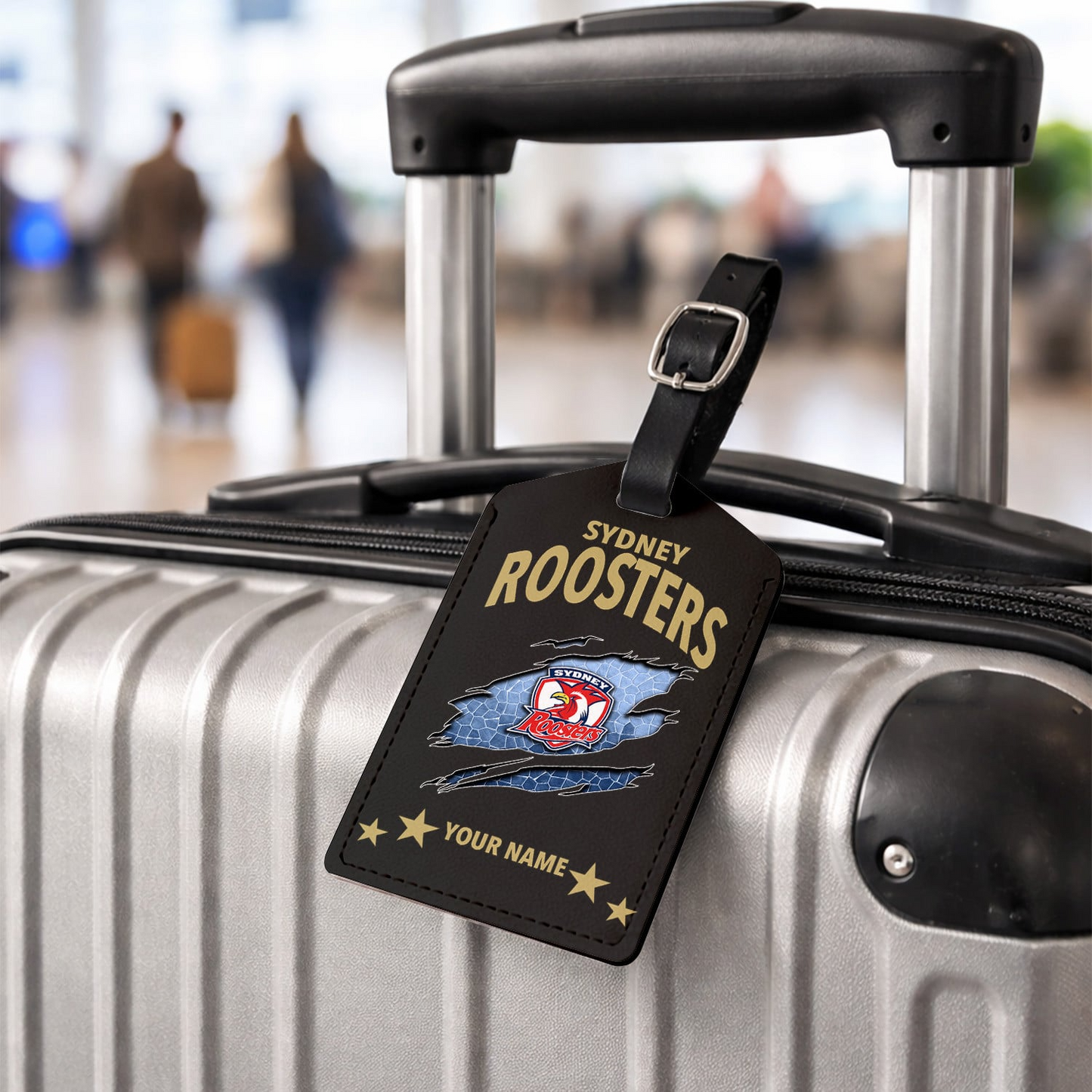 Premium NRL xSR Personalized Leather Luggage Tag NDT VHM