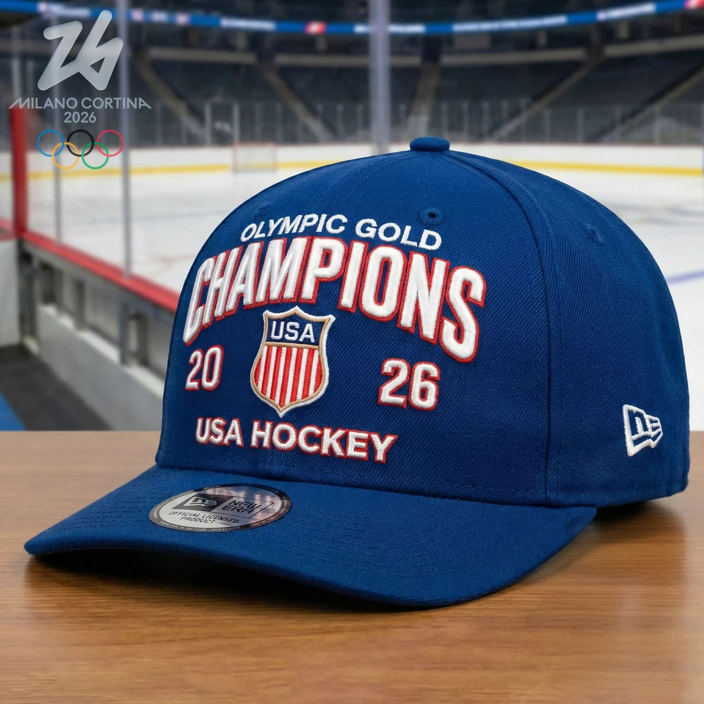 Premium Olympic USA Ice Hockey Champions 2026 Cap V4 NMD TTV