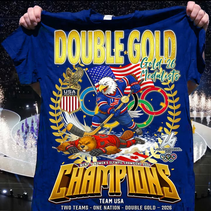 Premium Olympic USA Ice Hockey Champions 2026 T-shirt V5 NMD TTV