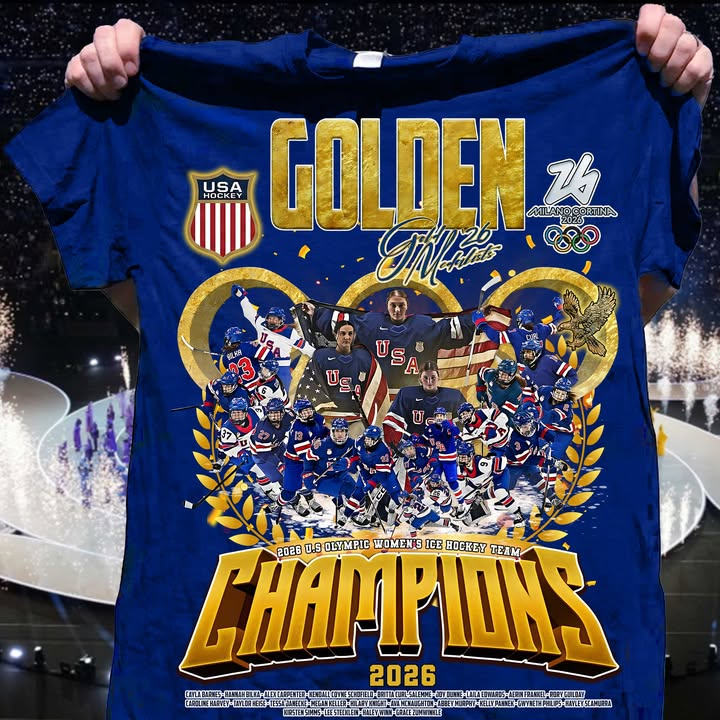 Premium Olympic USA Ice Hockey Champions 2026 T-shirt V6 NMD TTV