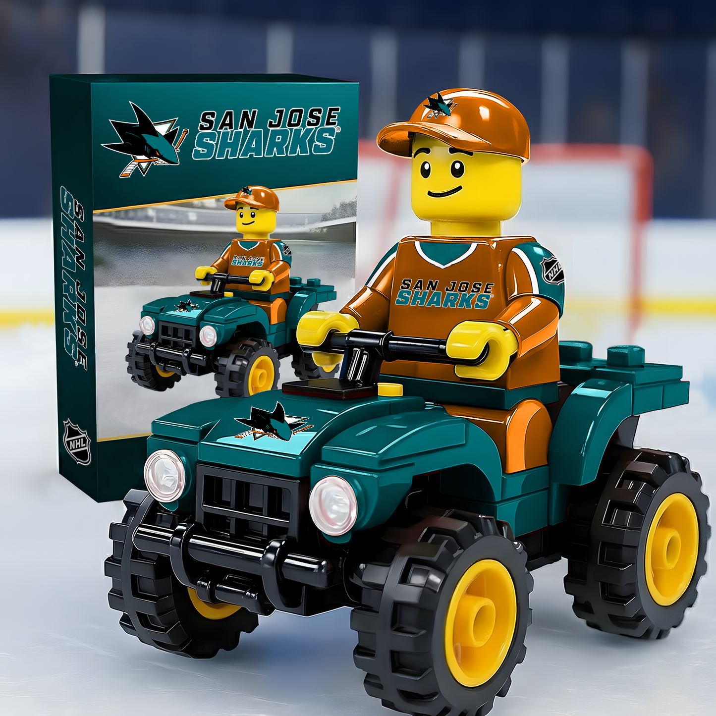 SAN X NHL Team Off-Road Vehicle Building Block Set NAK NHT