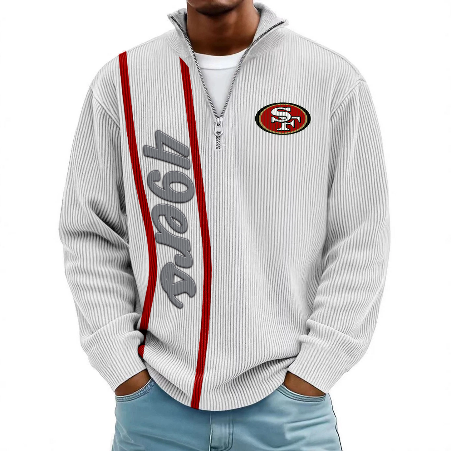 SF x NFL Mokaloha Men's Waffle Henley Shirts DATND TANTD