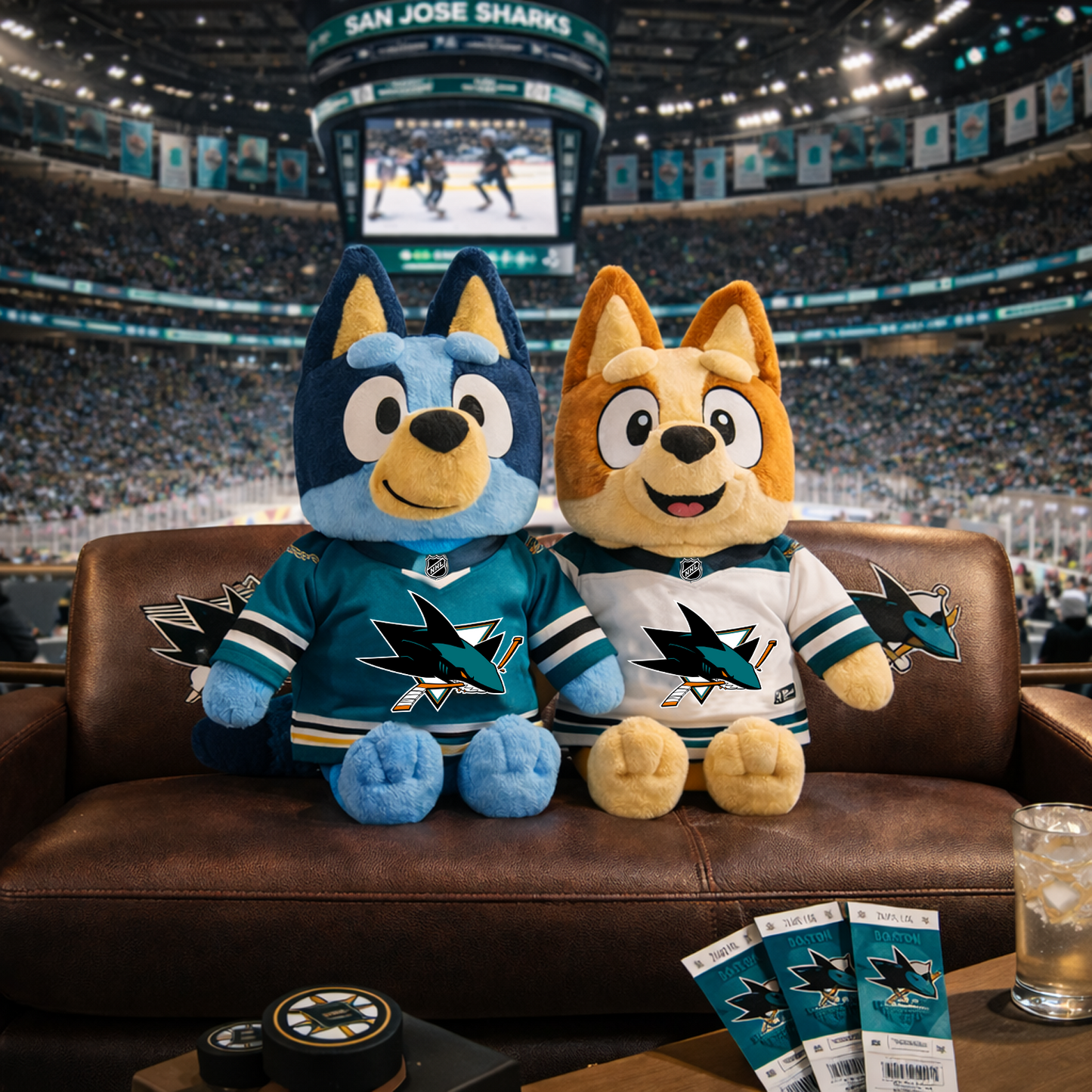 SJS x NHL Hockey Fan Plush Toy NAK NHT