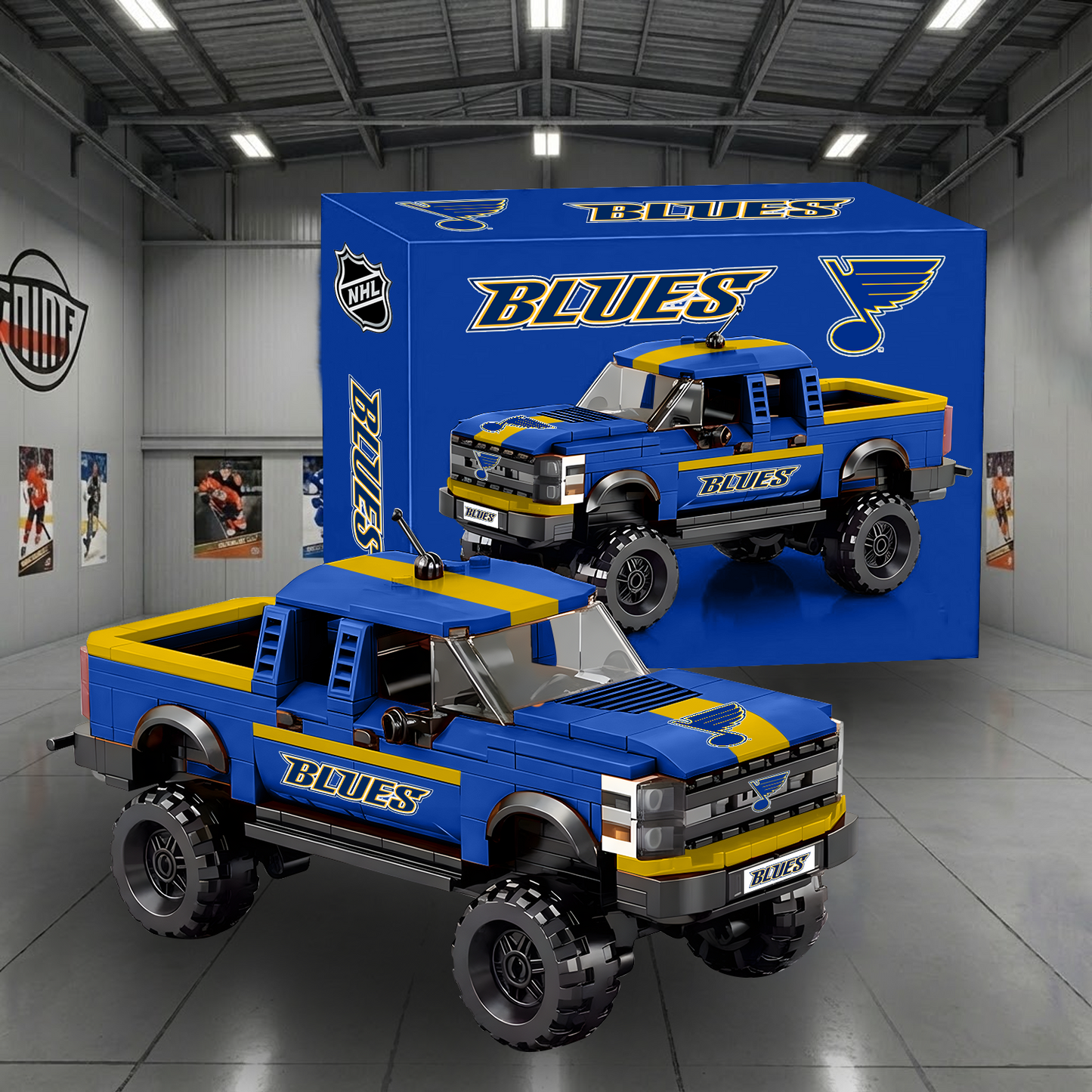 SLB X NHL Raptor pickup truck building block set NAK NHT