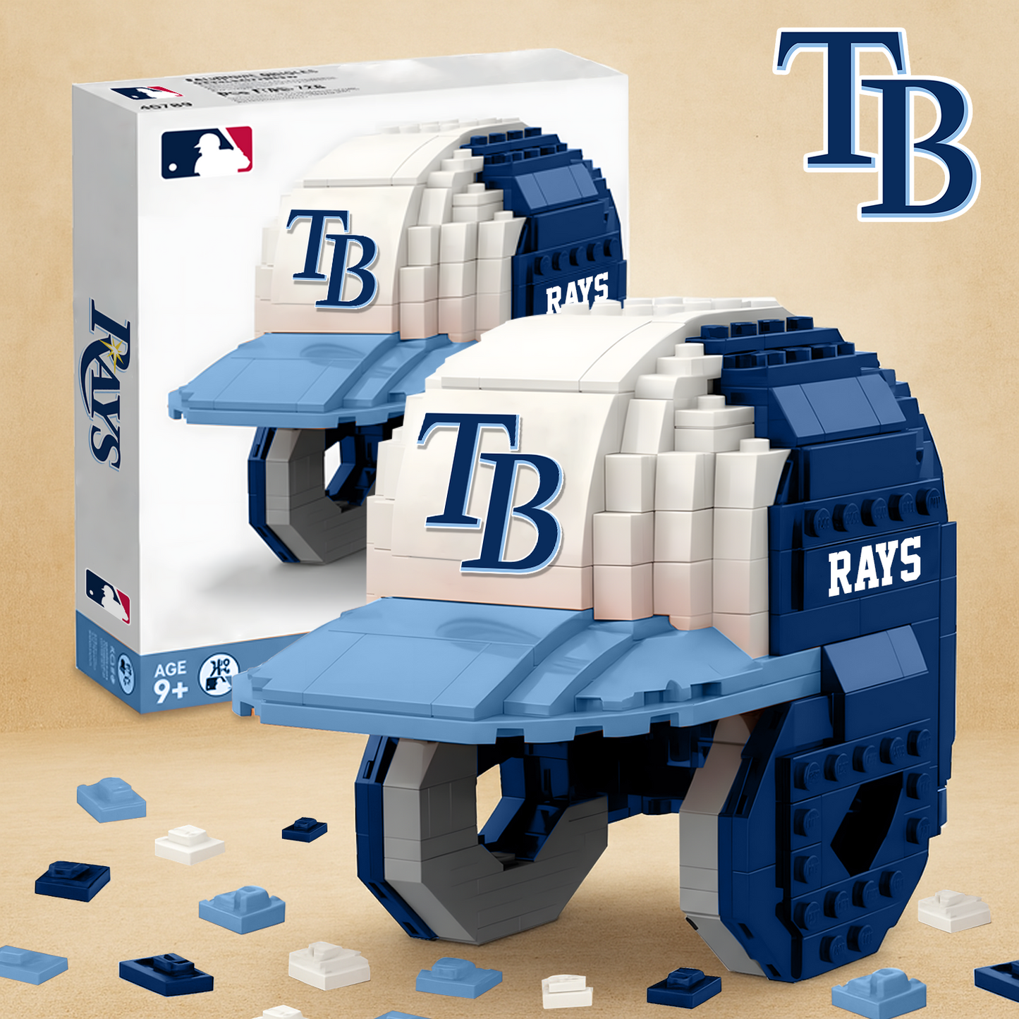 TB X MLB Baseball Helmet Building Blocks V1 NAK NHT