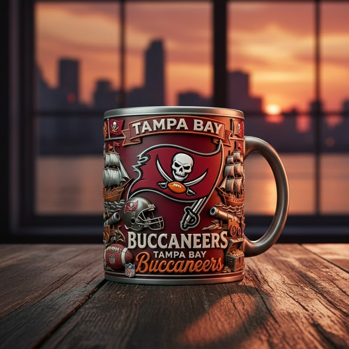 TB X NFL football team Mug Series- Limited Edition Collectible NAK NHT