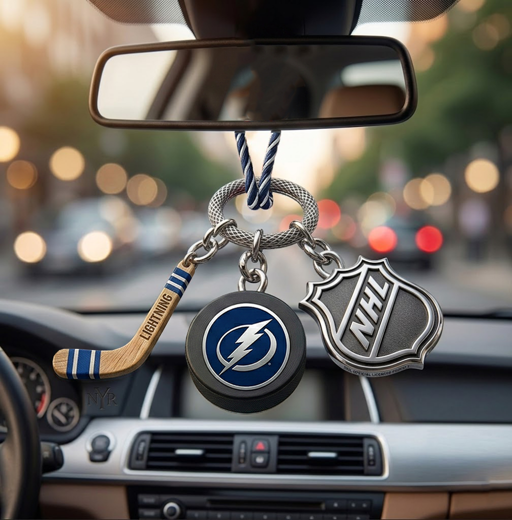TBL x NHL Custom Hockey Puck Car Charm NAK TTT