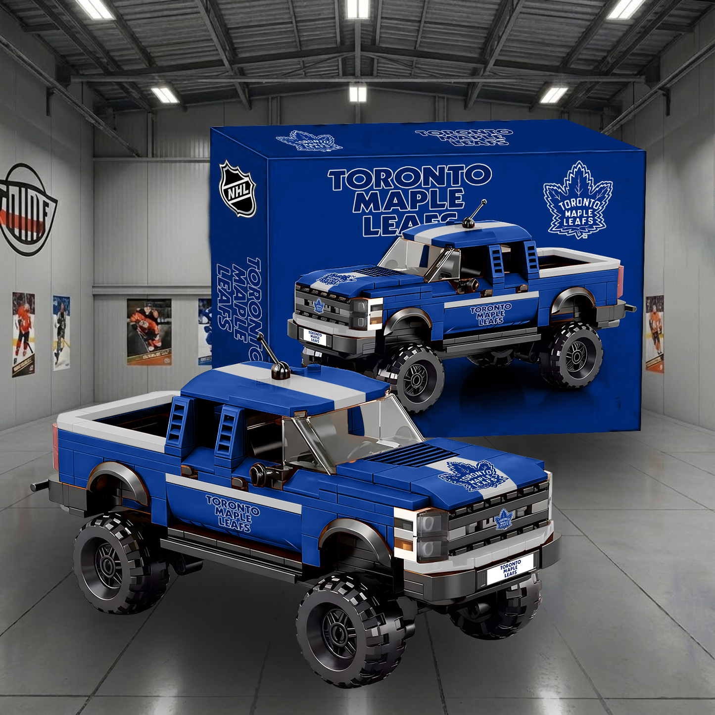 TML X NHL Raptor pickup truck building block set NAK NHT