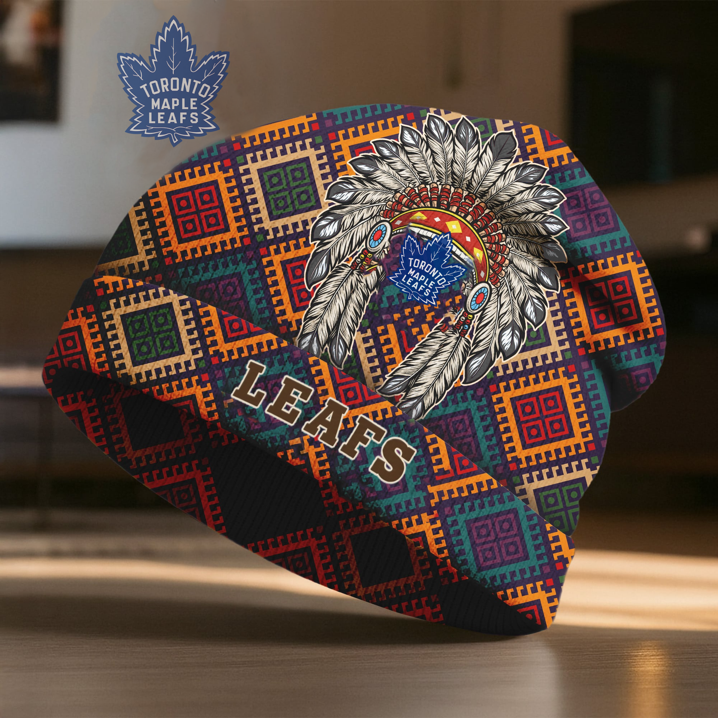 TML x Premium NHL Native American Heritage Beanie Hat NY NAK CTKT