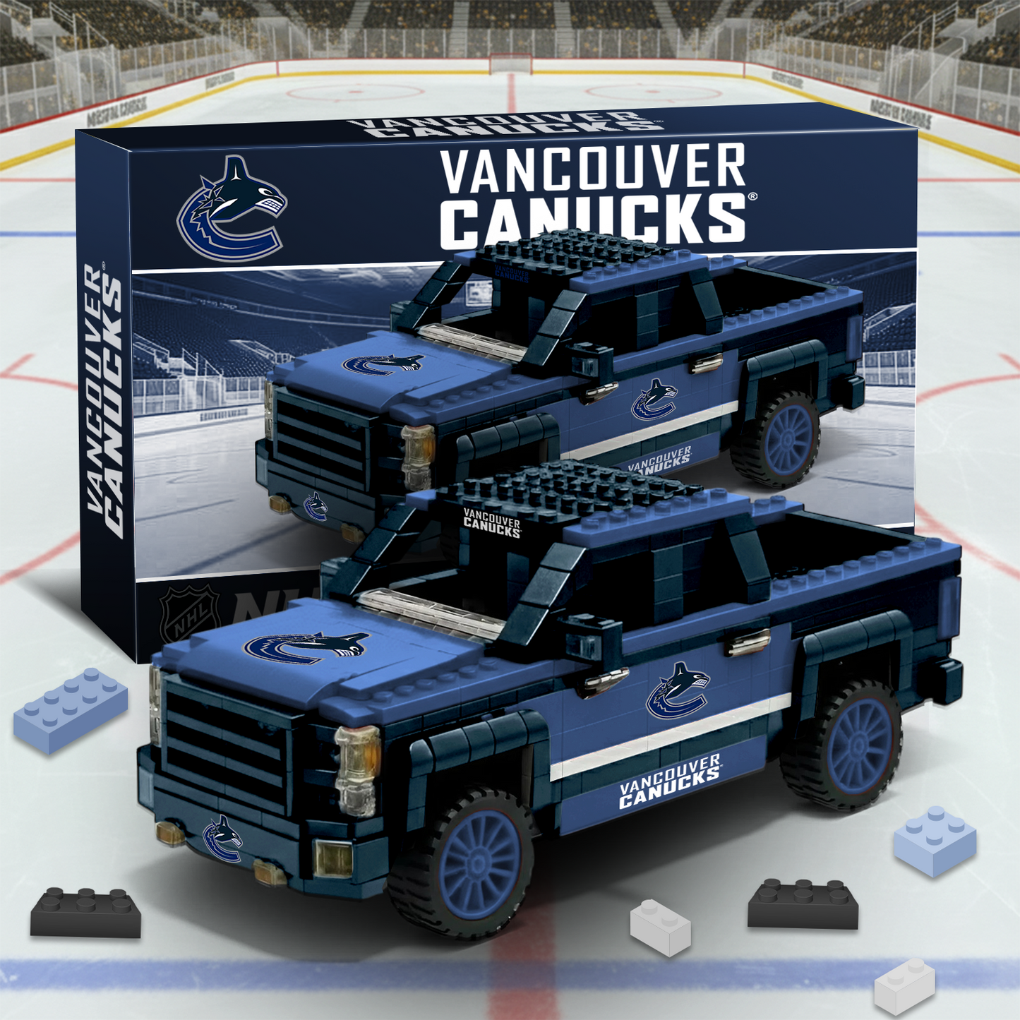 VAN NHL 3D Racing Truck Model Building Block Set V2 NAK PTTD
