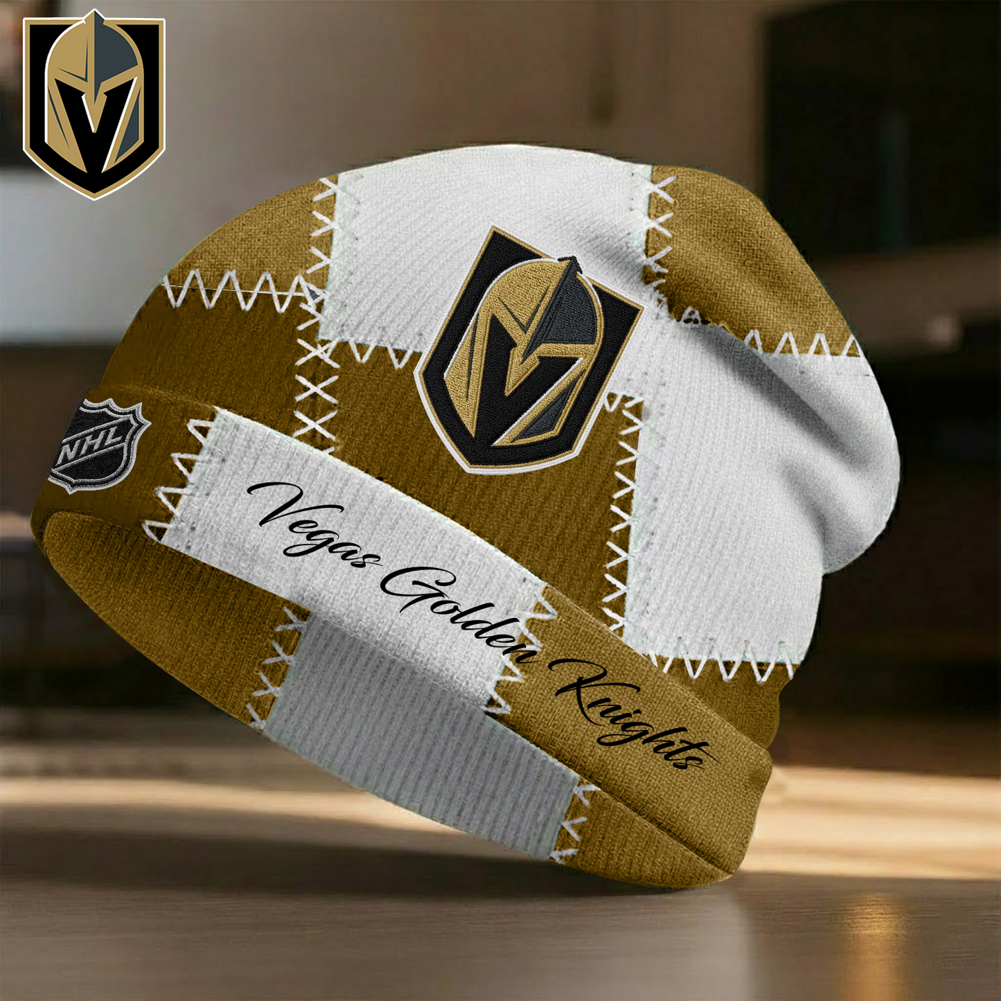 VEG X Premium NHL Vintage Patchwork Beanie Hat V1 NAK NHT