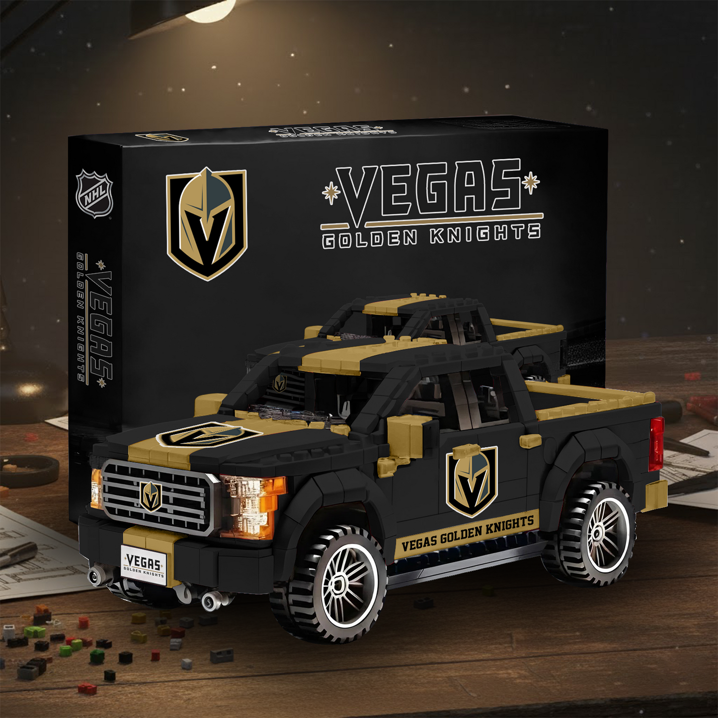 VGK NHL 3D Racing Truck Model Building Block Set V2 NAK NHT