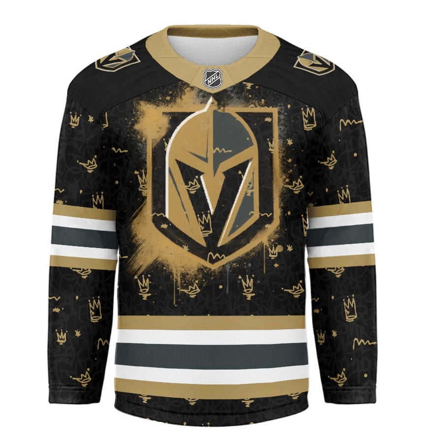 VGK Premium NHL Graffiti My Team 4 Life Hockey Jersey DDT NTL