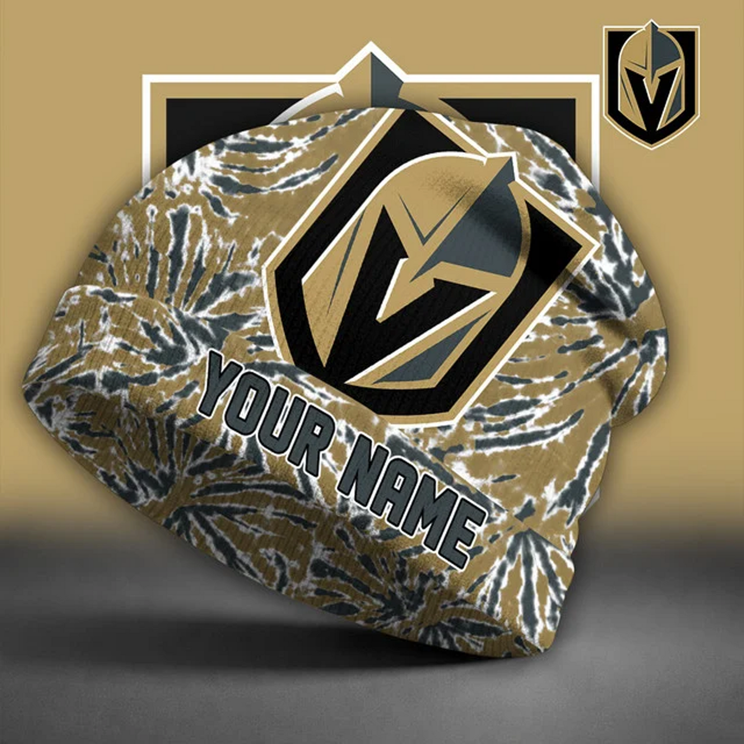 VGK X NHL Beanie Hat Custom Name Gifts For Fans - Limited Edition NAK NHT